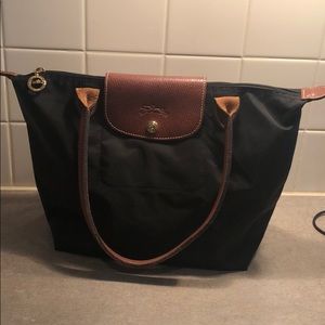 Black long champ bag